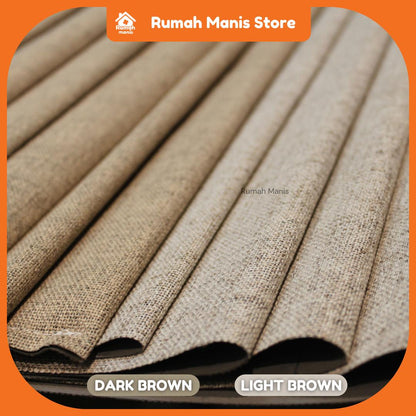 [RUMAH MANIS ROMAN BLIND] 1 Panel Premium Modern Western Style Roman Soft Curtain Blind | 100% Blackout | 76CM X 210CM (2.5' X 7') | Ready Stock | Tingkap Roman tangga doubledeck langsir tarik bidai waterproof raya