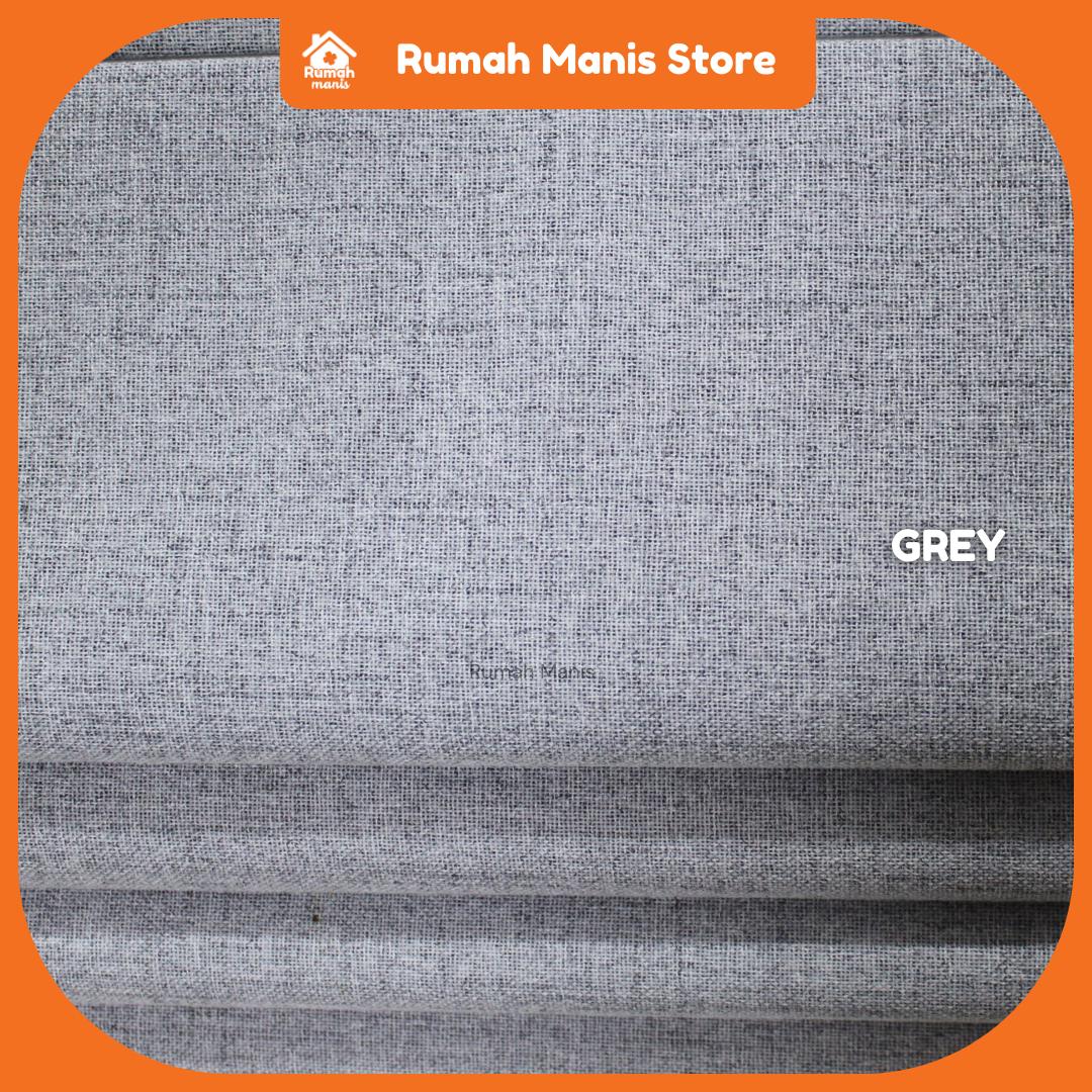 [RUMAH MANIS ROMAN BLIND] 3 Panel Premium Modern Western Style Roman Soft Curtain Blind | 100% Blackout | 198CM X 152CM (6.5' X 5') | Ready Stock | Tingkap Roman bidai waterproof langsir raya