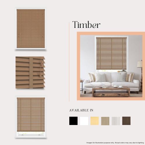 [RUMAH MANIS BLIND] 3 Panel Premium High Quality Contemporary Decor Wooden | 198CM X 150CM (6.5' X 5') | Ready Stock | Bidai Bilah Kayu Moden Bidai Ala Venetian timber blinds curtains langsir raya bidai kayu ruang tamu