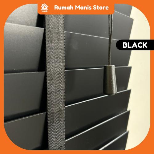 [RUMAH MANIS TIMBER BLIND] 2 Panel Premium High Quality Contemporary Decor Wooden Blinds | Ready Stock | Bidai Bilah Kayu Basswood Moden Ala Venetian langsir raya homeblind bidai kayu ruang tamu