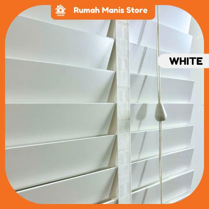 [RUMAH MANIS BLIND] 3 Panel Premium High Quality Contemporary Decor Wooden | 198CM X 150CM (6.5' X 5') | Ready Stock | Bidai Bilah Kayu Moden Bidai Ala Venetian timber blinds curtains langsir raya bidai kayu ruang tamu