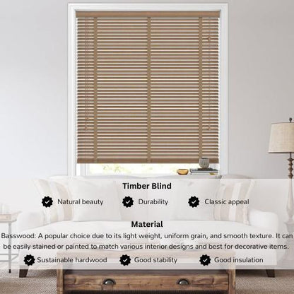 [RUMAH MANIS BLIND] 3 Panel Premium High Quality Contemporary Decor Wooden | 198CM X 150CM (6.5' X 5') | Ready Stock | Bidai Bilah Kayu Moden Bidai Ala Venetian timber blinds curtains langsir raya bidai kayu ruang tamu