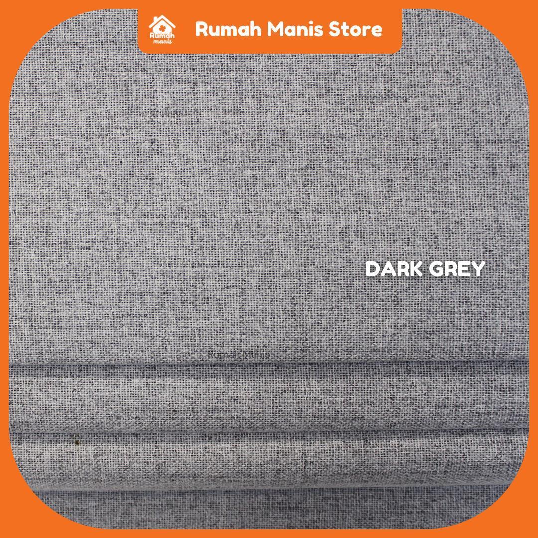 [RUMAH MANIS ROMAN BLIND] 1 Panel Premium Modern Western Style Roman Soft Curtain Blind | 100% Blackout | 76CM X 210CM (2.5' X 7') | Ready Stock | Tingkap Roman tangga doubledeck langsir tarik bidai waterproof raya