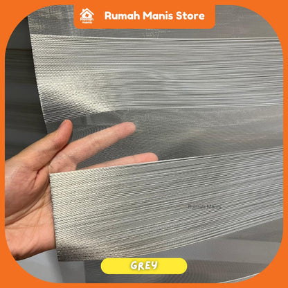 [RUMAH MANIS ZEBRA BLIND] 1 Panel Premium Modern Dual Layer Sunblock Zebra Blind | 76CM X 210CM (2.5' X 7') | Ready Stock | Bidai Tingkap Zebra Moden