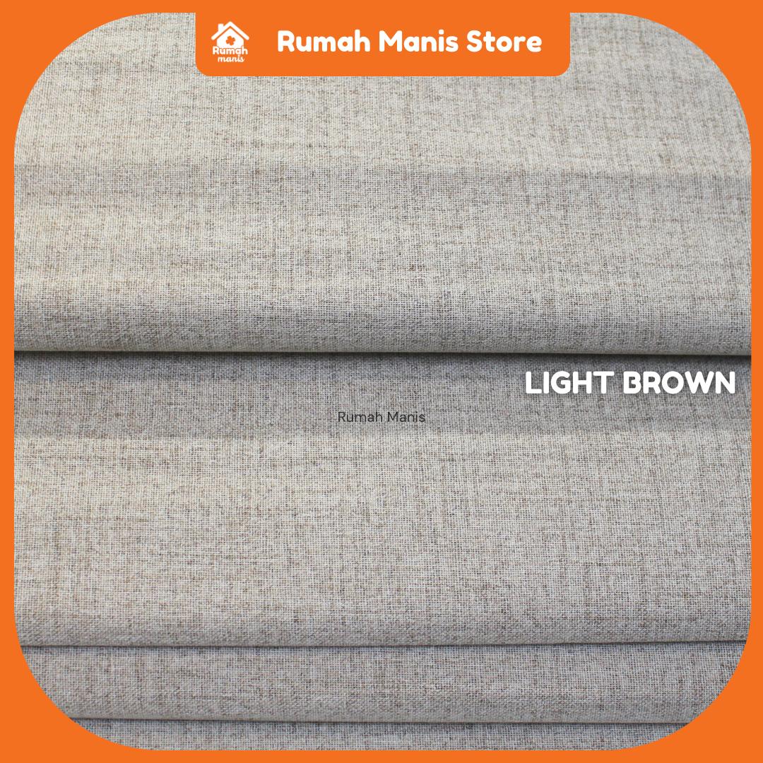 [RUMAH MANIS ROMAN BLIND] 3 Panel Premium Modern Western Style Roman Soft Curtain Blind | 100% Blackout | 198CM X 152CM (6.5' X 5') | Ready Stock | Tingkap Roman bidai waterproof langsir raya