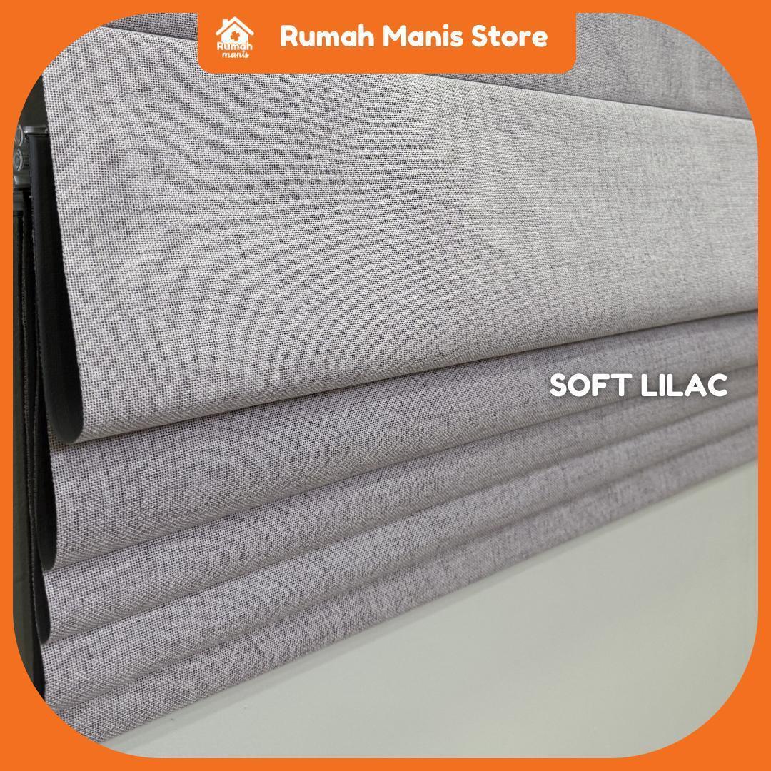 [RUMAH MANIS ROMAN BLIND] 1 Panel Premium Modern Western Style Roman Soft Curtain Blind | 100% Blackout | 76CM X 210CM (2.5' X 7') | Ready Stock | Tingkap Roman tangga doubledeck langsir tarik bidai waterproof raya