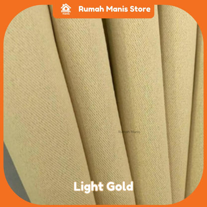 [Rumah Manis Sunblock Curtain] 1pcs Ready-made | 140CM(W) X 210CM(H) | French Pleat | Langsir Tebal Kualiti Sunblok Soft raya